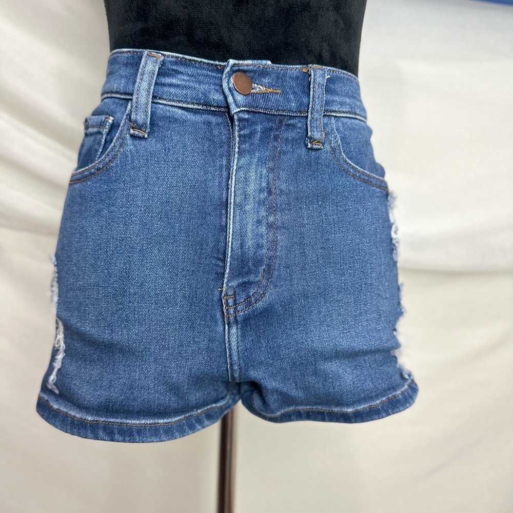 High waisted Jean shorts size small has stretch